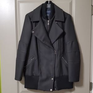 French Connection Black Bomber Jacket 6